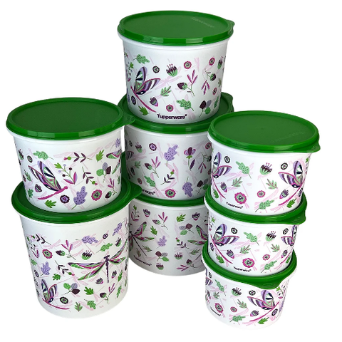 Tupperware Kit 8 Peças Libélulas Kit 8 Peças Libélulas
