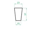 Ver mais imagens de Kit Vaso Planta + Prato 35x25 Redondo Cônico Polietileno BGPLASTICOS VERMELHO PAU BRASIL 005