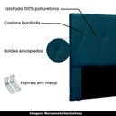 Ver imagem 3 de Cabeceira Decorativa King Size 1,95M Yves Veludo Azul Marinho - Gran Belo