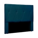 Ver imagem 1 de Cabeceira Decorativa King Size 1,95M Yves Veludo Azul Marinho - Gran Belo