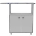 Ver imagem 1 de Armário Tábua de Passar Roupa com 2 Portas e 1 Nicho Branco Florido Tp3050 Tecnomobili