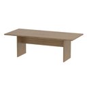 Ver imagem 2 de Mesa Reunião Escritório 8 Lugares 220cm X 100cm Pés Painel Cor:amêndoa