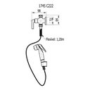 Ver imagem 3 de 3983 C70 - Ducha Higiênica com Desviador para Caixa Acoplada
