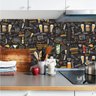 Adesivo De Cozinha Lousa Já Colorida Painel Bar Cerveja M134 - 1