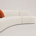 Ver imagem 5 de Sofa Curvo Virginia 3 Modulos Boucle Moscow Design Orgânico