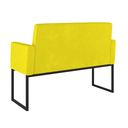 Ver imagem 4 de Kit Sofá 2 Lugares + 2 Poltronas para Recepção Sala Balaqui Cor:amarelo