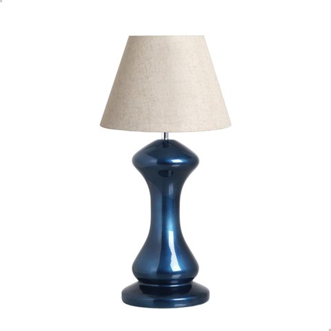 Abajur de Sala Grande para Decoração Classic Azul Marbella