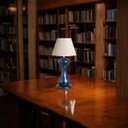 Ver imagem 4 de Abajur de Sala Grande para Decoração Classic Azul Marbella