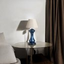 Ver imagem 2 de Abajur de Sala Grande para Decoração Classic Azul Marbella