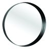Espelho Redondo 80 cm preto como Moldura Para Barbearia - 2