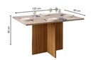 Ver imagem 2 de Mesa para Cozinha Hera 120x90cm Cedro Off White Dj Móveis