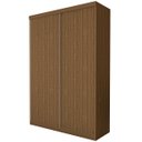 Ver imagem 2 de Guarda-roupa Solteiro 2 Porta de Correr Kiara - Freijó