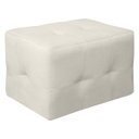 Ver imagem 3 de Puff Decorativo Sala de Estar Retangular Terrax 65cm Cores Variadas - Sofa Store:bouclê Bege Marfim