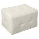 Ver imagem 5 de Puff Decorativo Sala de Estar Retangular Terrax 65cm Cores Variadas - Sofa Store:bouclê Bege Marfim