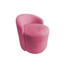 Ver imagem 2 de Kit 2 Poltronas Decorativa Yara Orgânica Suede Rosa