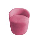 Ver imagem 3 de Kit 2 Poltronas Decorativa Yara Orgânica Suede Rosa