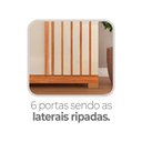 Ver imagem 5 de Guarda-Roupa Lazio 235cm com Espelho Cinamomo/Off White