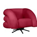Ver imagem 2 de Kit 2 Poltrona Decorativa Micheli Giratória e Balanço Veludo Cor:vermelho