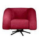 Ver imagem 3 de Kit 2 Poltrona Decorativa Micheli Giratória e Balanço Veludo Cor:vermelho