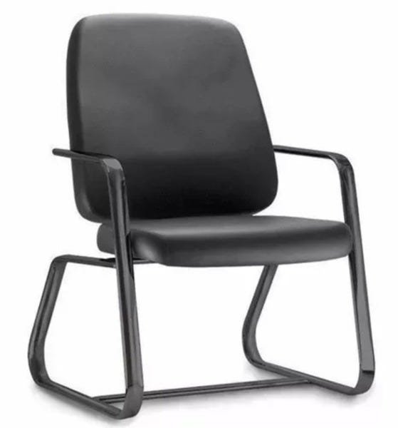Cadeira para Obesos até 200Kg com Base Fixa Linha Obeso Cor:Preto;