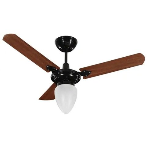 Ventilador de Teto Venti-Delta 130W 95cm 3 Pás Preto New Delta Light 110V