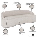 Ver imagem 3 de Sofá 5 Lugares para Sala de Estar Living 280cm Theo D06 Linho Pérola - Mpozenato