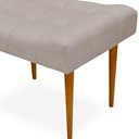 Ver imagem 3 de Puff Requinte L02 Capitone Banqueta Linho Bege Pés Palito - Lyam Decor