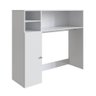 Armário Lateral com Mesa Dobrável Berlim Branco Nova Móbile - 2