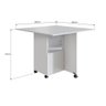Armário Lateral com Mesa Dobrável Berlim Branco Nova Móbile - 6