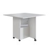 Armário Lateral com Mesa Dobrável Berlim Branco Nova Móbile - 3