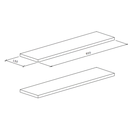 Ver imagem 2 de Par de Prateleiras Suspensa Minimalista Branco Mdf Organizador Banheiro Lavanderia