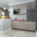 Ver imagem 1 de Cozinha Compacta 5 Peças com Vidro e Tampo Stylo, Cinammon
