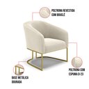 Ver imagem 7 de Poltrona para Sala Industrial Dourado Kit 2 Stella Bouclê D03 - D'Rossi