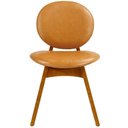 Ver imagem 1 de Cadeira para Sala de Jantar Cozinha Estofada Rattan Ibis L02 Couríssimo Whisky - Lyam Decor