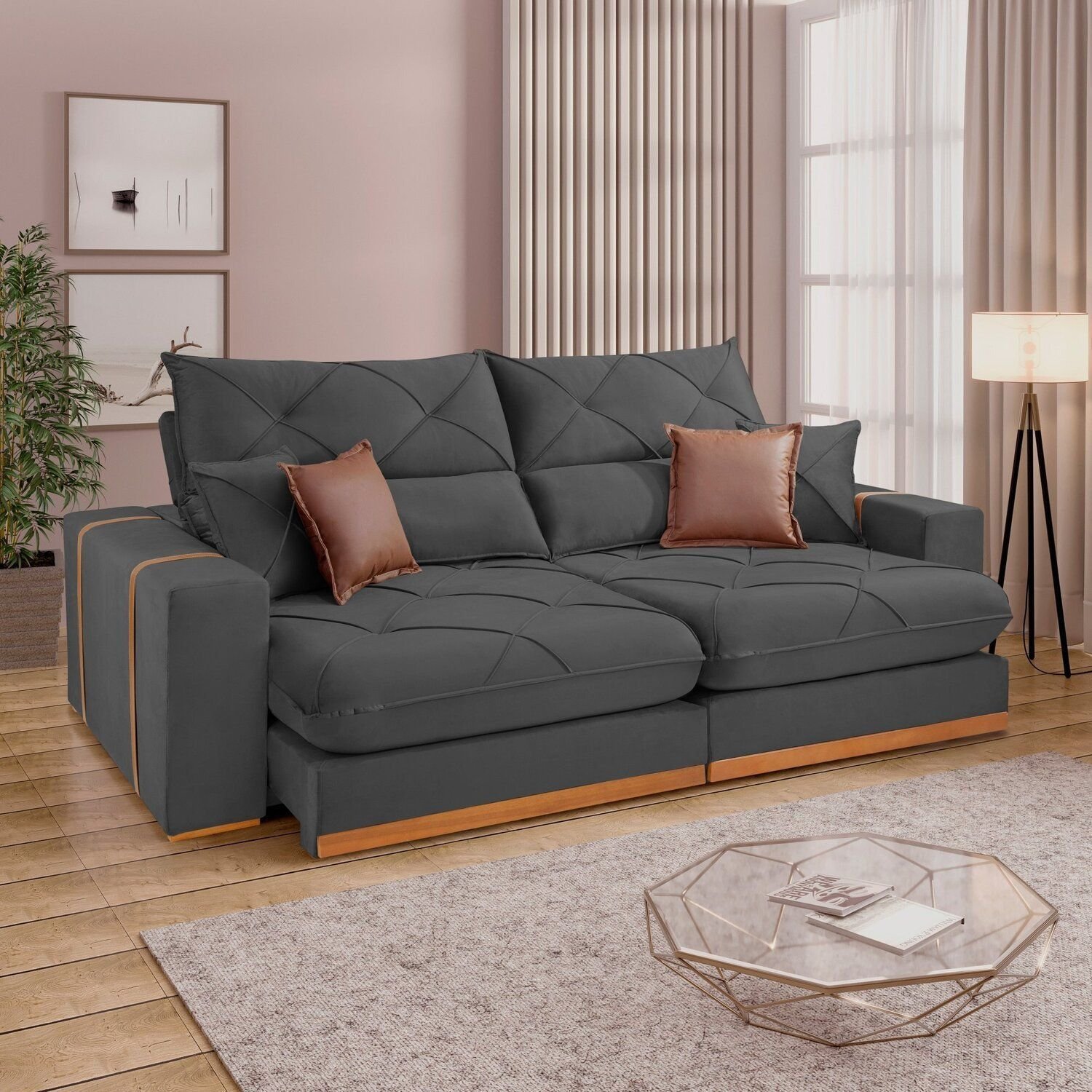 極美品 NARUSA SOFA グレー W1800 D850 H700 極美品 NARUSA SOFA 