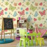 Papel De Parede Bebê Quarto Infantil Menina Borboletas C3977 - 1