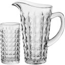 Ver imagem 1 de DALIA JG JARRA/COPOS 25x21x13cm 1,3L/300ml CRISTAL ECO TRANSP 7PÇ