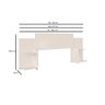 Cabeceira Box 90/140/160 Grecia Mdf com Mesa de Cabeceira - 3