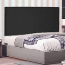 Ver imagem 4 de Cabeceira Painel King 1,95m Ravenna Suede Preto