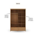Ver imagem 4 de Guarda Roupa Madeira Maciça 3303U Nest 02 Portas de Correr e 02 Gavetas Tauari Finestra