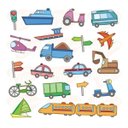 Ver imagem 1 de Adesivo De Parede Decorativo Infantil Quarto Carrinho Barco