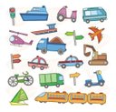 Ver imagem 1 de Adesivo De Parede Decorativo Infantil Quarto Carrinho Barco