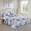 Ver imagem 2 de Kit Colcha Casal Evolution Patchwork 220X240cm - DOLE