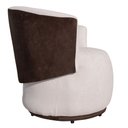 Ver imagem 3 de Poltrona Orgânica Design Beatriz Tecido Bouclé Bege em Calacata Marrom - Estopar Poltrona Beatriz Bo