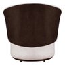 Poltrona Orgânica Design Beatriz Tecido Bouclé Bege em Calacata Marrom - Estopar Poltrona Beatriz Bo - 6