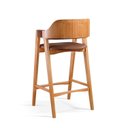Ver mais imagens de Kit 4 Banquetas Estofadas em Madeira Maciça Gaia Marrom