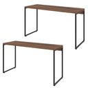 Ver imagem 1 de Kit 02 Mesas Para Escritório e Home Office Industrial Aspen 135 cm C01 Nogal - Lyam Decor