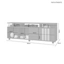 Ver imagem 2 de Rack Atraente Para Tv De Até 75 Polegadas Cor Cacau Off