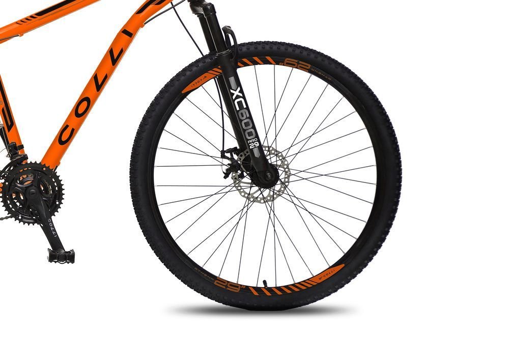 [Athena New York] Risako Tan×Dark Grey Bicicleta Athena Aro 29 em Aço com 21 Marchas Colli Laranja