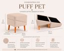 Ver imagem 3 de Puff Rampa Pet para Cães e Gatos Bouclé